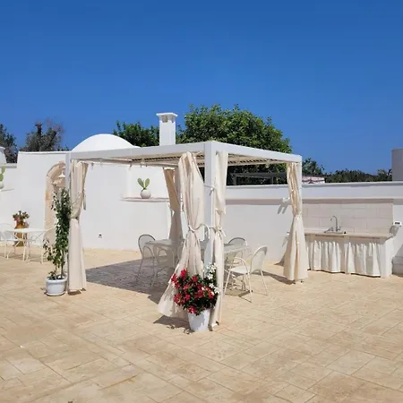 Trullo Il Gelso With Private Salt Water Infinity Pool And Jacuzzi Inside San Michele Salentino